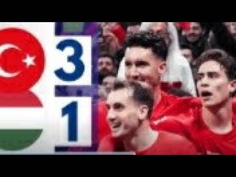 ملخص مباراة تركيا والمجر 3 1