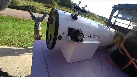 Clear night video  of the Orion Nebula Jupiter and Mars with a 12 inch telescope