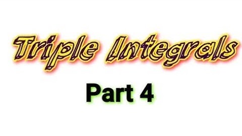 Triple Integrals / Part 4 / Volume of Solid Regions / Vector Calculus /Mathematics (In Malayalam)