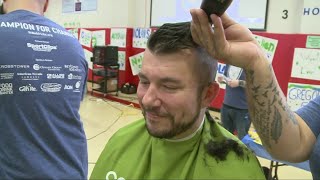 St. Baldrick’s Foundation:  Shaving heads to raise money for childhood cancer research