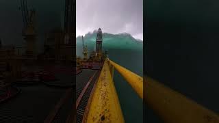 Rogue Wave POV – North Sea Oil Rig | Raw Footage