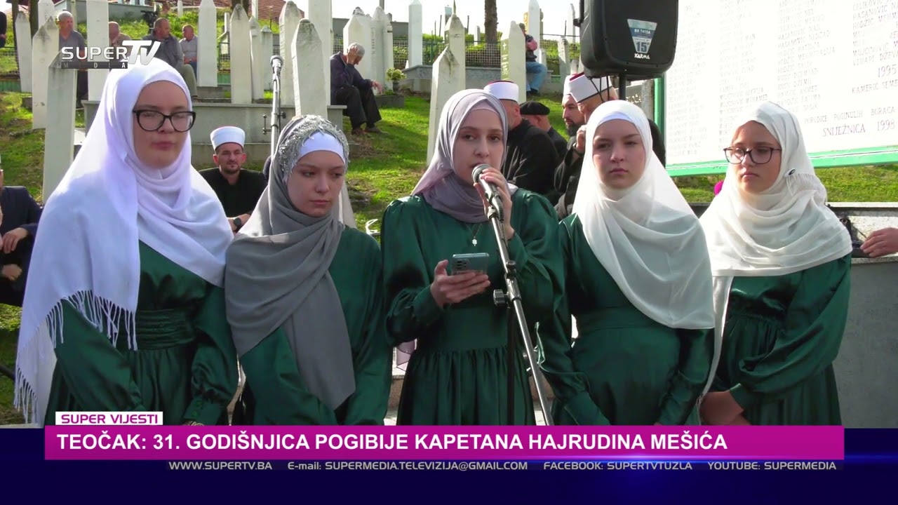 Teočak: 31. godišnjica od pogibije kapetana Hajre Mešića - Super TV