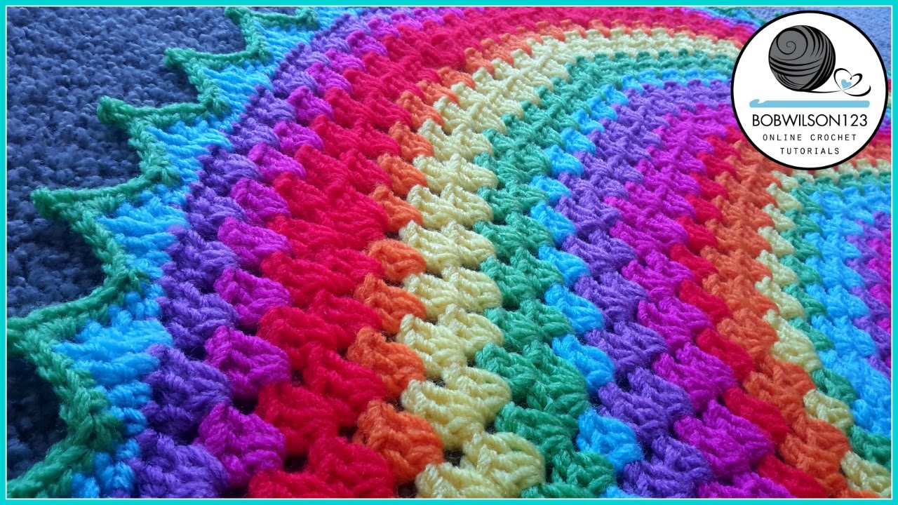2 round rug multi crochet granny round blanket cal part of youtube 2 round rug multi crochet granny round blanket cal part of youtube