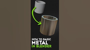 How to Create Metal Material in Blender #shorts