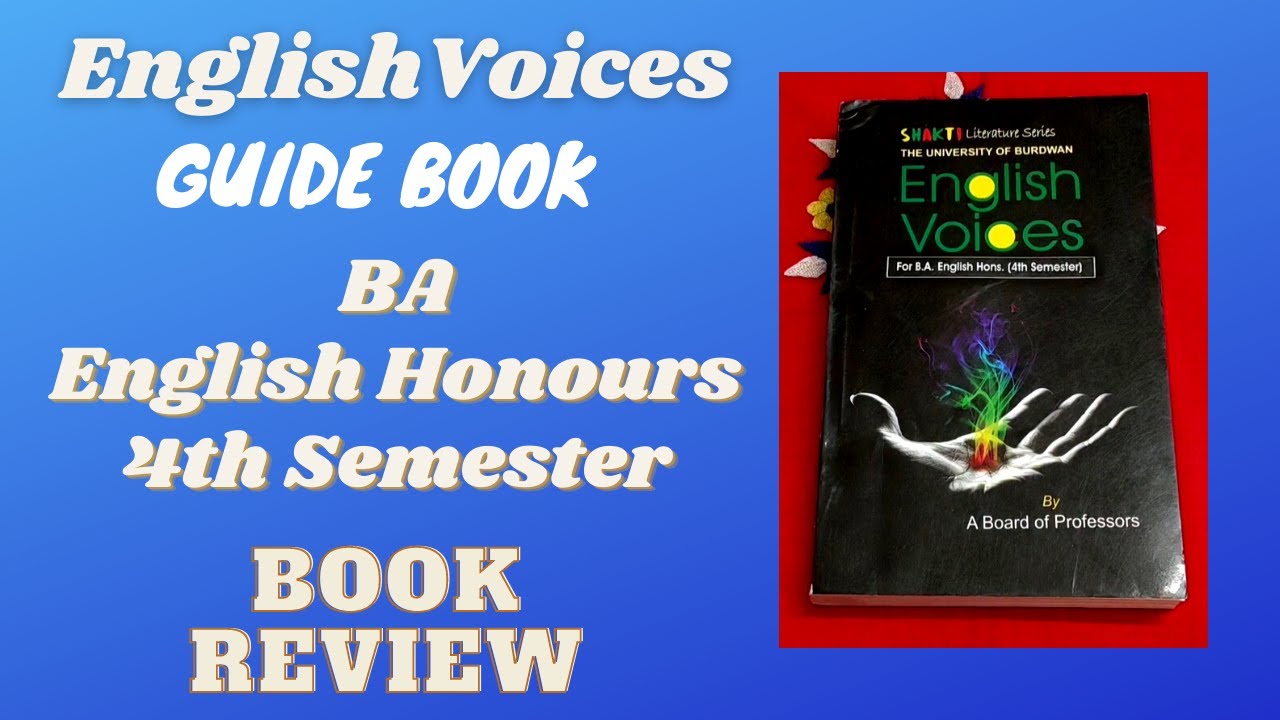 English Voices Guide Book Fourth (4th) Semester English Honours