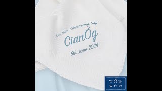 Personalised Christening Shawl from WowWee.ie