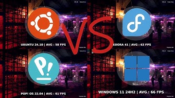 Windows VS Ubuntu VS Fedora VS Pop! Os | Linux Gaming Benchmarks