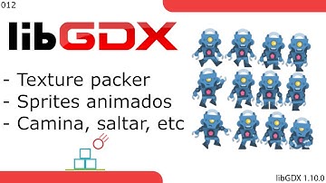 libGDX 12 - Box2D Texture packer y sprites animados. Caer, saltar, caminar, etc