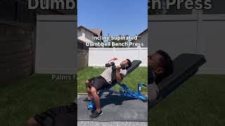Incline Supinated Dumbbell Bench Press