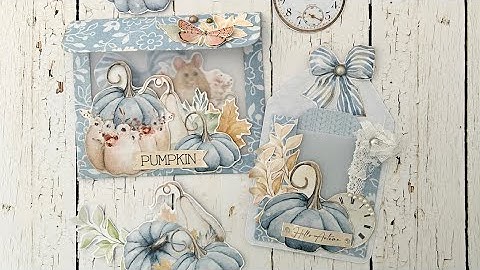 Vellum Envelope & Pocket Set | DT Shabby Art Boutique ~ Autumn Whispers | TUTORIAL