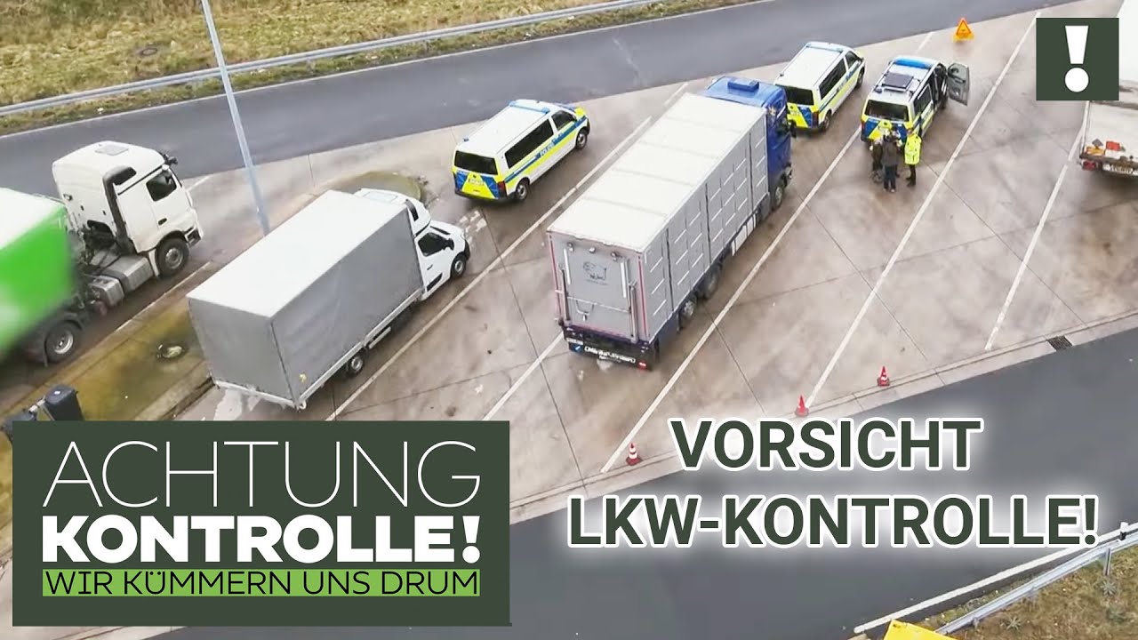 Vorsicht, LKW-KONTROLLE! Polizei entlarvt NACHLÄSSIGE Fahrer! | Achtung Kontrolle