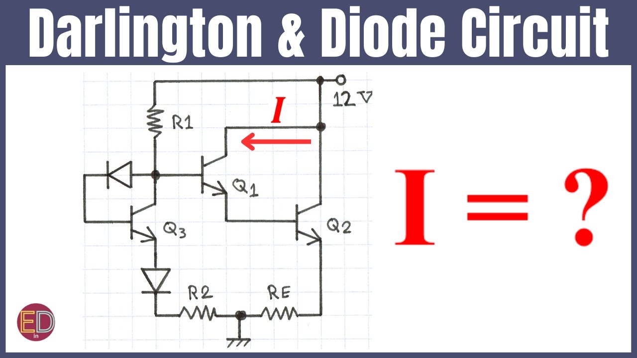 Darlington Transistor And Diode Circuit Analysis BJT And Diode Solved darlington-transistor-and-diode-circuit-analysis-bjt-and-diode-solved