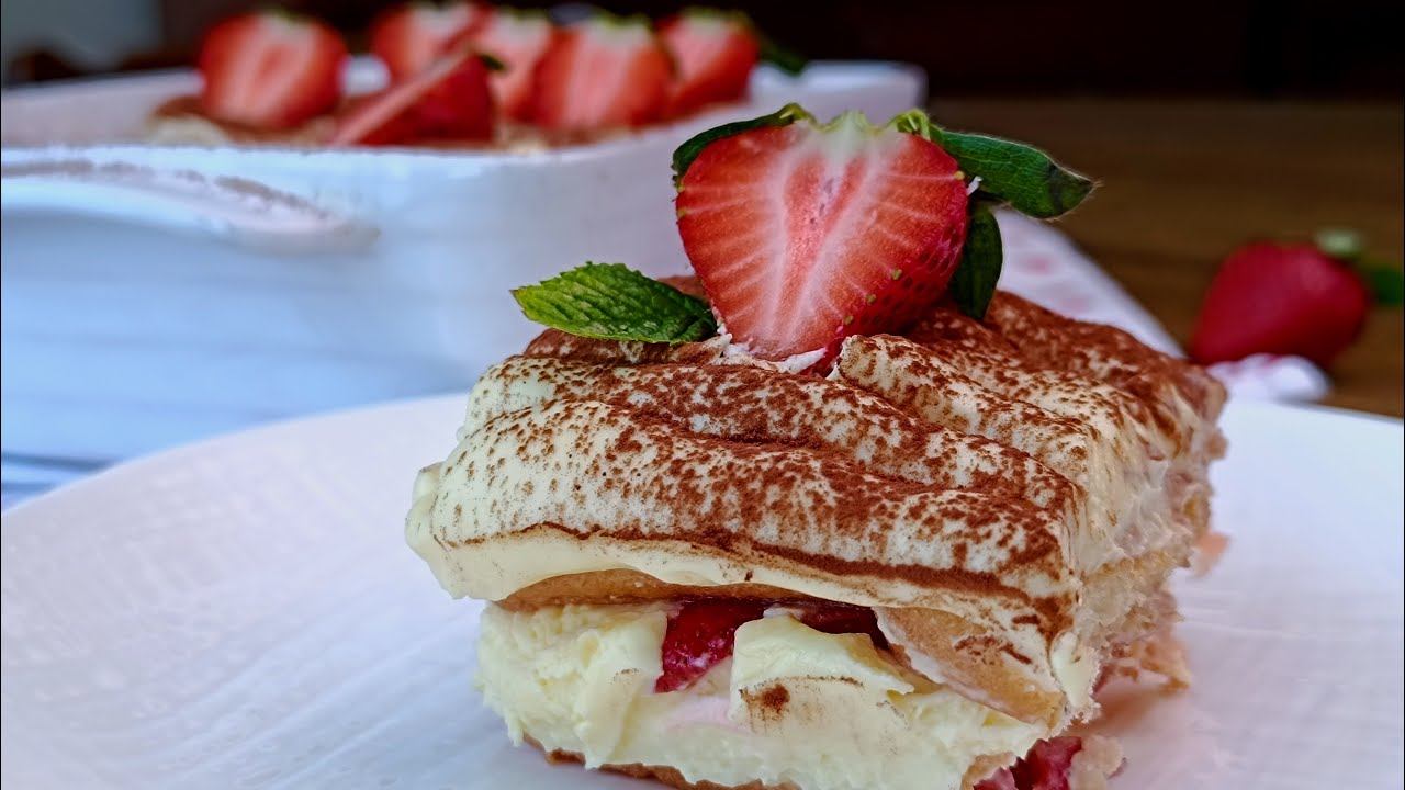 Как се прави италианско ягодово🍓🍓🍓 ТИРАМИСУ?