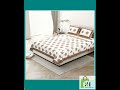 Raj Gharana Jaipur Cotton Bedsheet | 100% Pure Cotton | Premium Handblock Printed King Size Bed S...