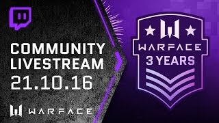 Warface 3rd Anniversary Stream | Black Shark Showcase & 10,000K Giveaway