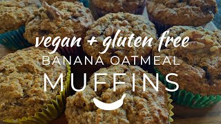 BANANA + OAT MUFFINS ✨ Vegan | Gluten Free Baking