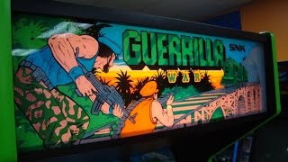 Snk's guerilla war arcade machine - late 80's rotary joystick game