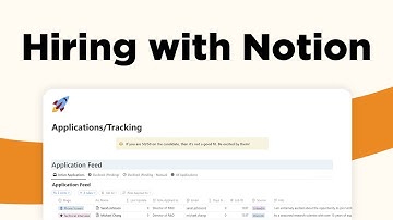 Notion as a Hiring Tool - Notion Hiring OS: Applicant Tracker System