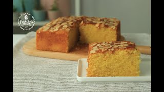 Orange Almond Semolina Cake Recipe | Suji Cake Recipe