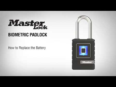 4901 Biometric Padlock: Replace Battery