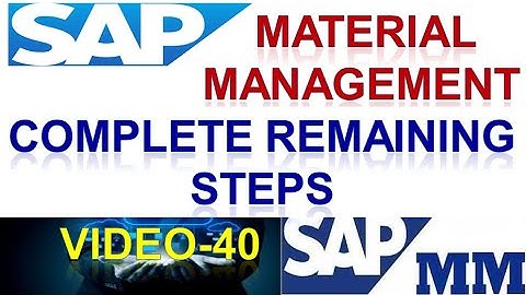 How to Configure Purchase Order  Remaining Steps in Material Management | Purchase | DK TECHNOLOGIES