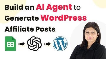 How to Build an AI Agent to Auto-Generate WordPress Affiliate Posts