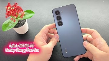 Infinix HOT60 5G Setting Change Font Size 