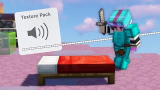 I Played Minecraft Bedwars With the LOUDEST Texture Pack