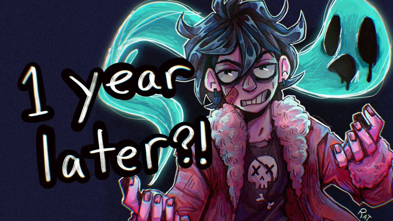 Redrawing My FIRST video art (1 year later) - YouTube