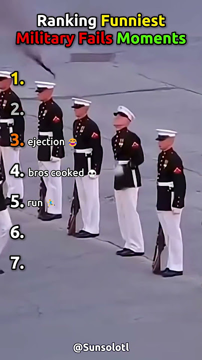 Ranking The Funniest Military Fails Moments #funniest