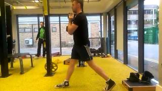 DB goblet split squat