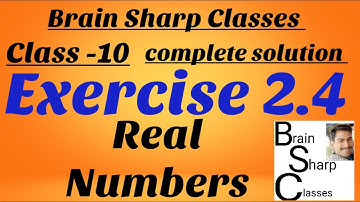 #Real_number #Class_10th Real numbers class 10th rbse English medium //exercise 2.4 full explanation