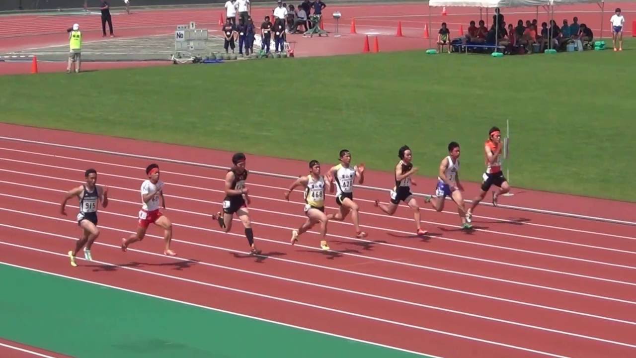 平成28年度 北信越高校総体陸上競技大会 男子 100ｍ 決勝 Youtube
