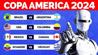 Who Will Win the Copa America 2024? AI Football Predictions