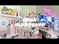 aesthetic desk makeover 2022 ☆ | unboxing haul, stationary organization [ gamer & streamer ]
