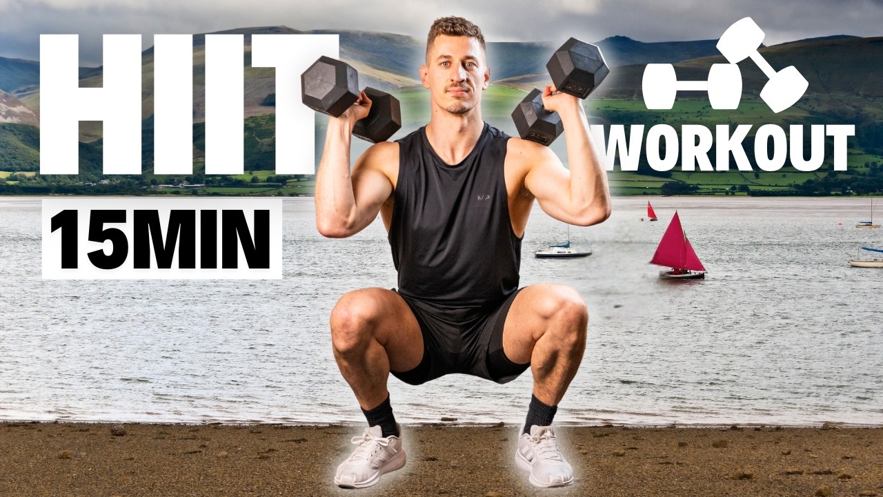 15 Min FULL BODY DUMBBELL HIIT WORKOUT | Follow Along - YouTube
