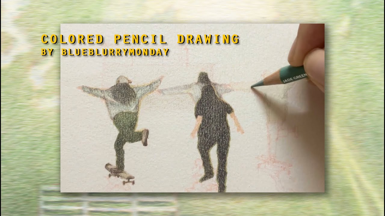 Colored Pencil Drawing / I just want to feel alive! #blueblurrymonday # ...