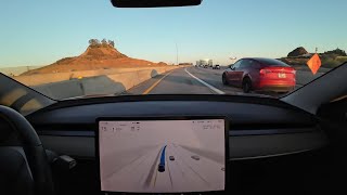 Tesla FSD 12.3.3 has a smooth ride, no delays