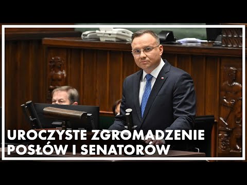 Uroczyste zgromadzenie posłów i senatorów Rzeczypospolitej Polskiej