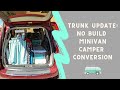 Reworking the Trunk Space in My No Build Minivan Camper Conversion | Dodge Grand Caravan