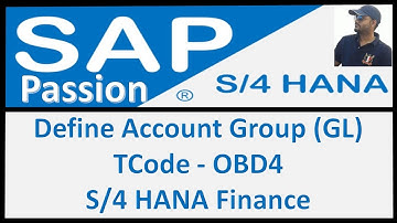 Define account group | OBD4 tcode is used to define GL account group in SAP | SAP S4 HANA Finance