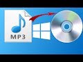 How to Burn Mp3 Music Songs  to CD in Windows 10 car stereo using  (without extra software)