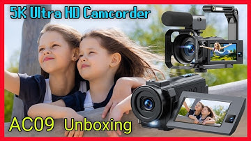 5k camcorder | AC09 5k ultra HD camcorder | 5k camcorder Unboxing | Budget Gadgets