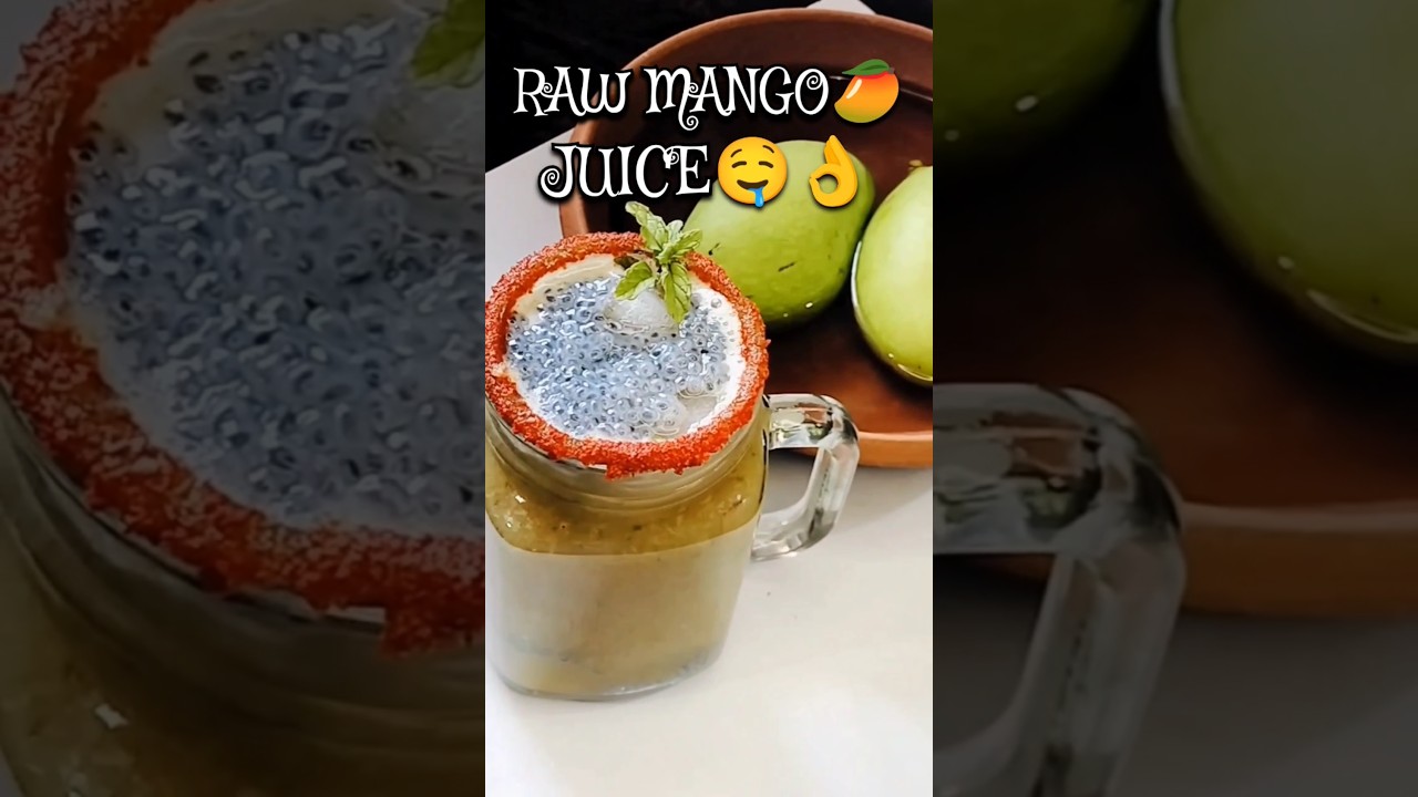 Raw Mango juice🥭😋👌||2025||✨❤️ #shorts #ytshorts #rawmangojuice #mangojuice #greenmango