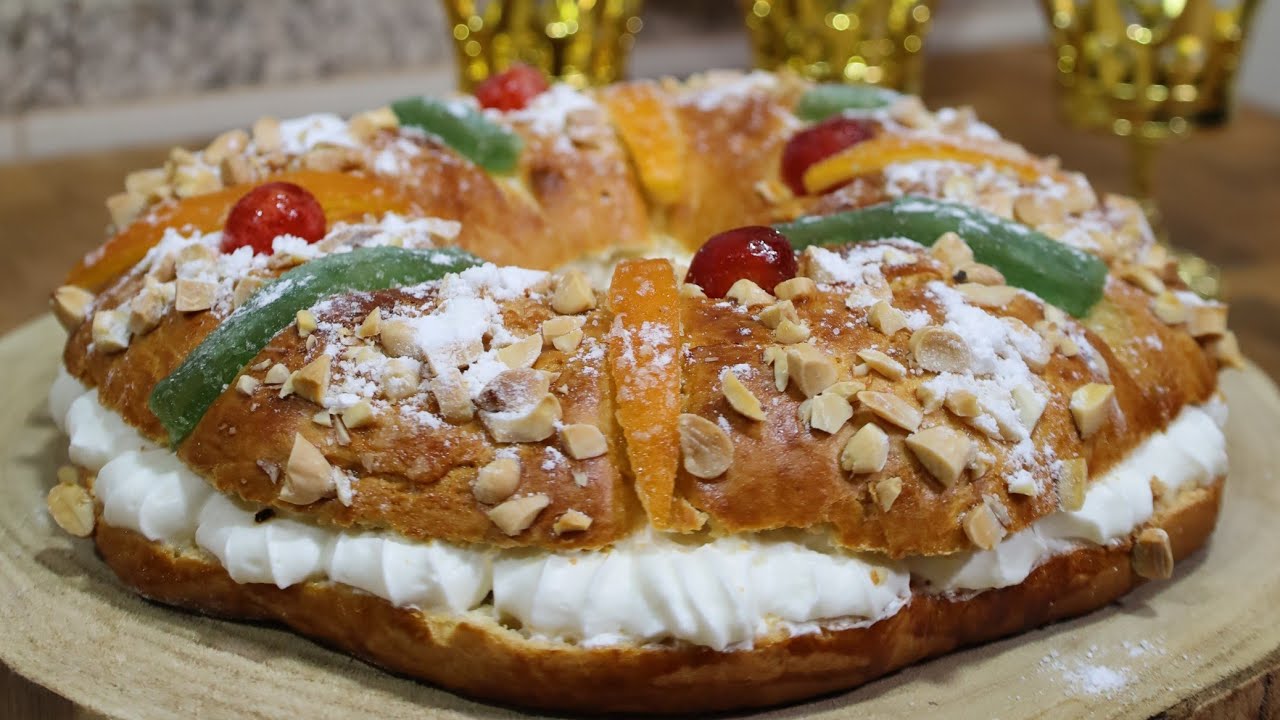 Receita do Bolo Rei Espanhol (Roscón de Reyes) - YouTube