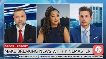 How to Make Videos Like News Channel in Kinemaster || Kinemaster News Channel Video Tutorial