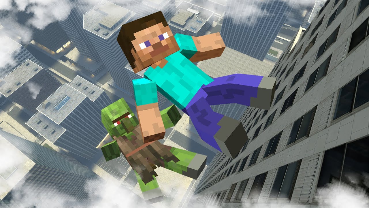 Minecraft Gmod Ragdolls Minecraft Zombie Ragdolls Physics Gmod Episode 7 - YouTube