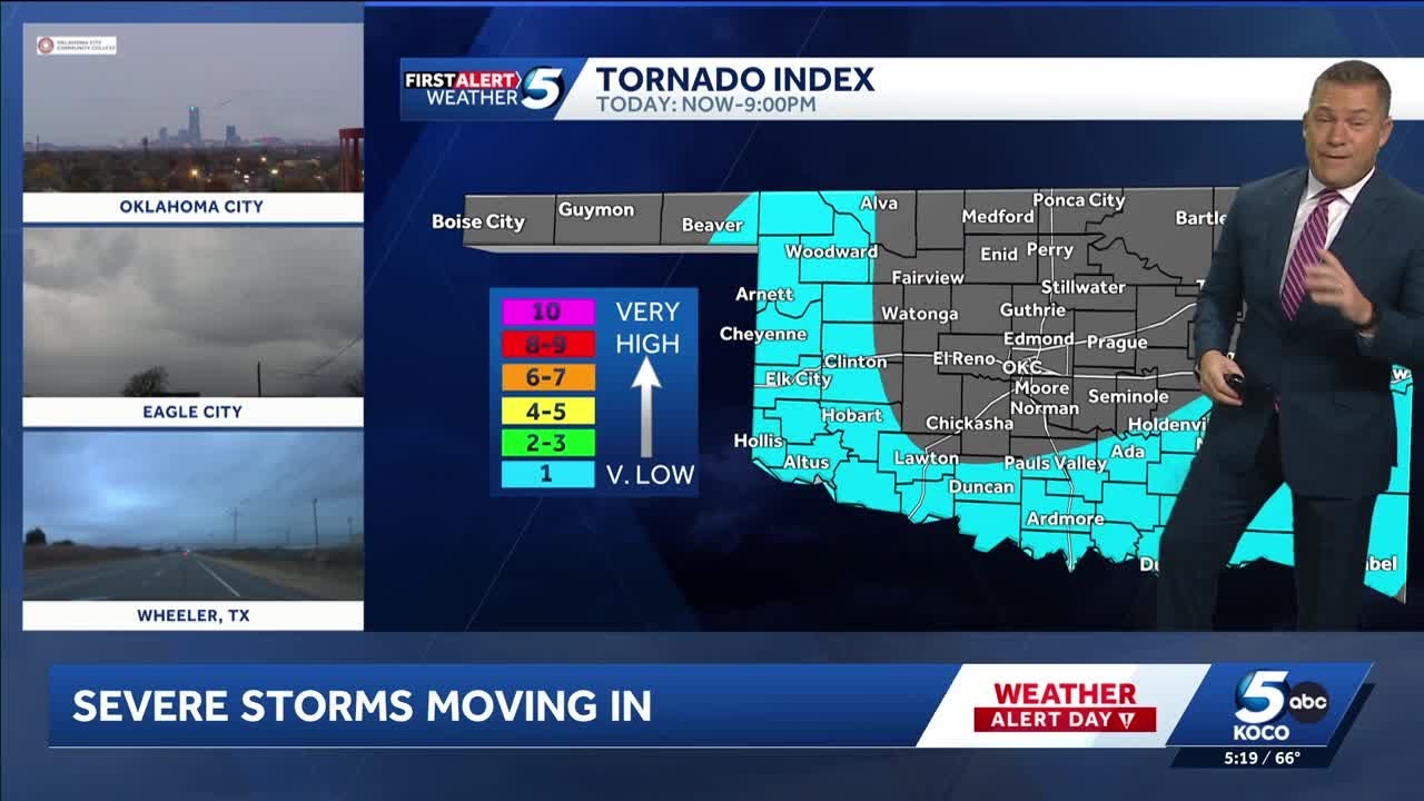 Oklahoma severe weather, tornado threat update (5:30 p.m. Nov. 20, 2025)