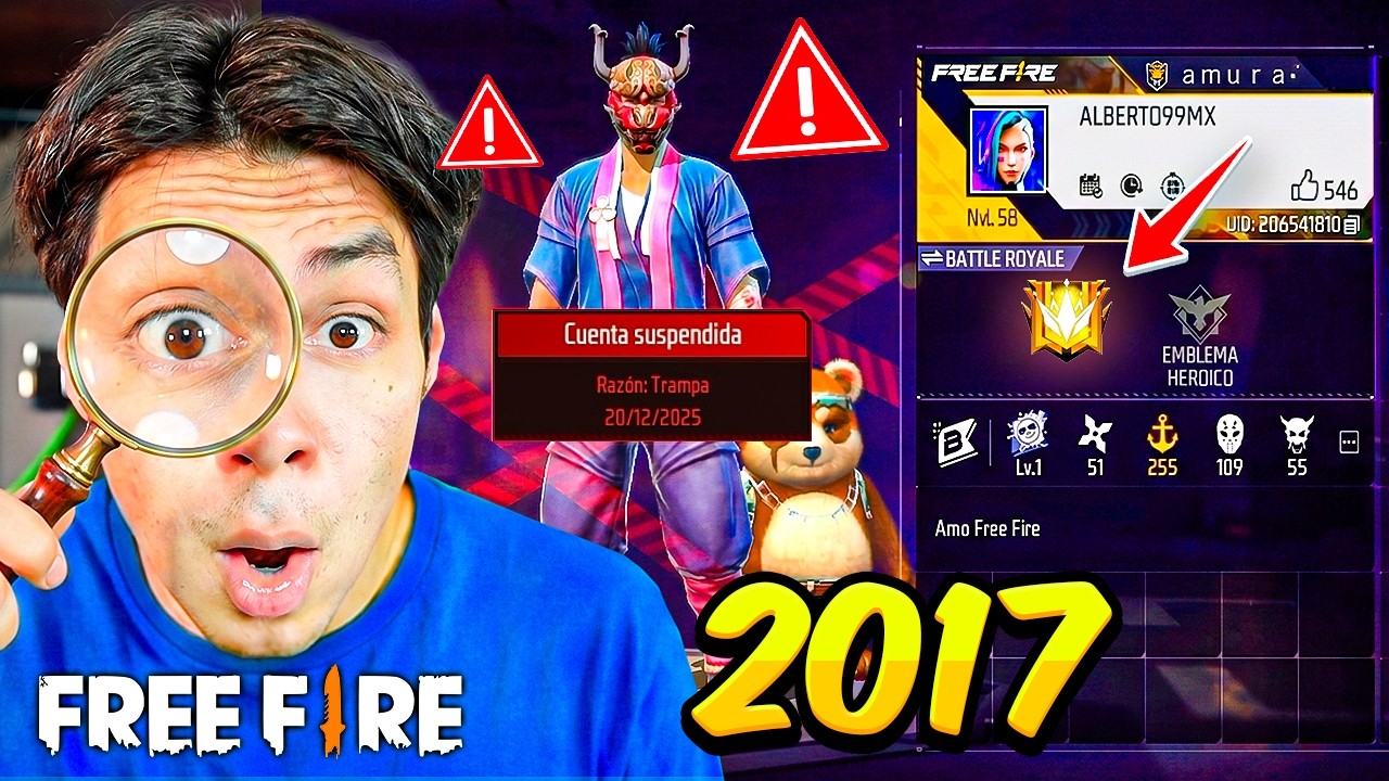 BUSCANDO CUENTAS QUE ME MATARON EN MIS INICIOS EN FREE FIRE *están baneadas* - Yair17