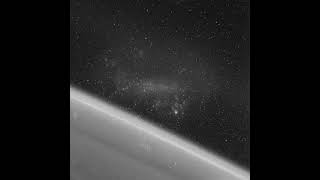 An Orbit View Of The Large Magellanic Clouds Setting Through The Atmosphere